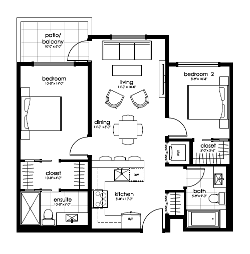 Plan Type F  Floorplan