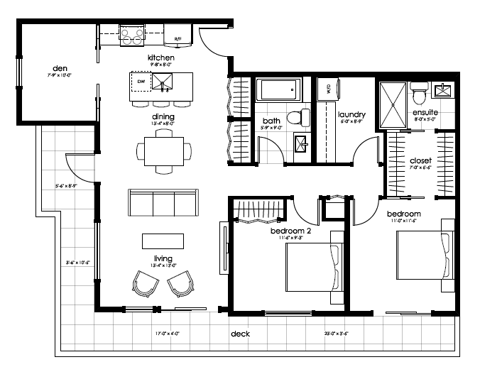 Plan Type K  Floorplan