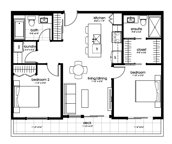 Plan Type L  Floorplan