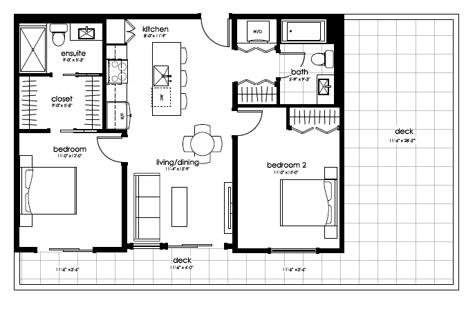 Plan Type L-1 Floorplan