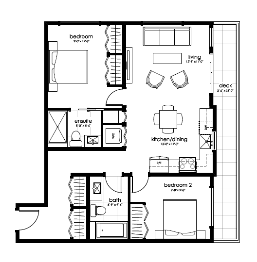 Plan Type N-1 Floorplan