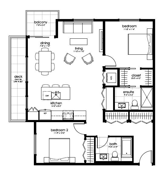 Plan Type T  Floorplan